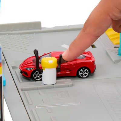 Matchbox Super Clean Autowaschanlage - erweiterbares Spielset mit spannenden Details, inklusive 1 Au