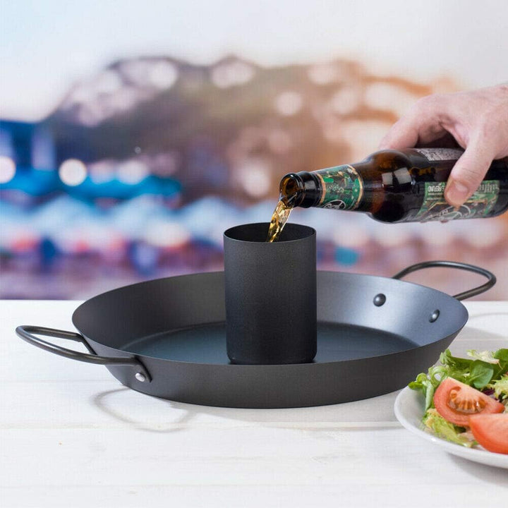 Jamie Oliver Profi Hähnchenbräter BBQ Chicken Bräter Hähnchengriller Spülmaschinen geeignet, Schwarz