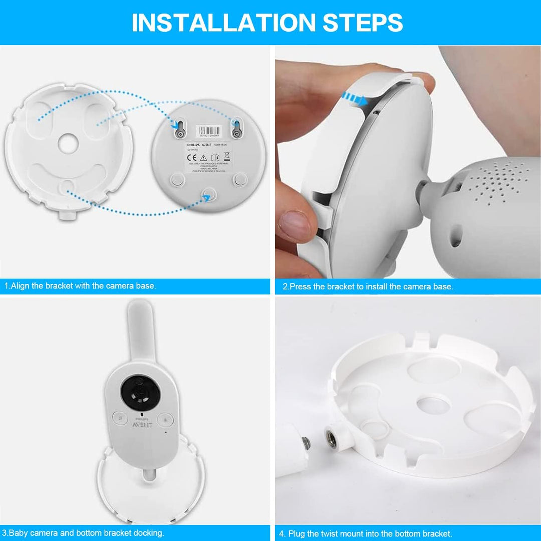 Halterung für Philips Avent Babyphone SCD833/26, Baby Kamera Halter für Philips Avent SCD891/26, Bab