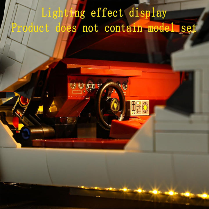 GEAMENT LED Licht-Set Kompatibel mit Lego Lamborghini Countach 5000 Quattrovalvole - Beleuchtungsset