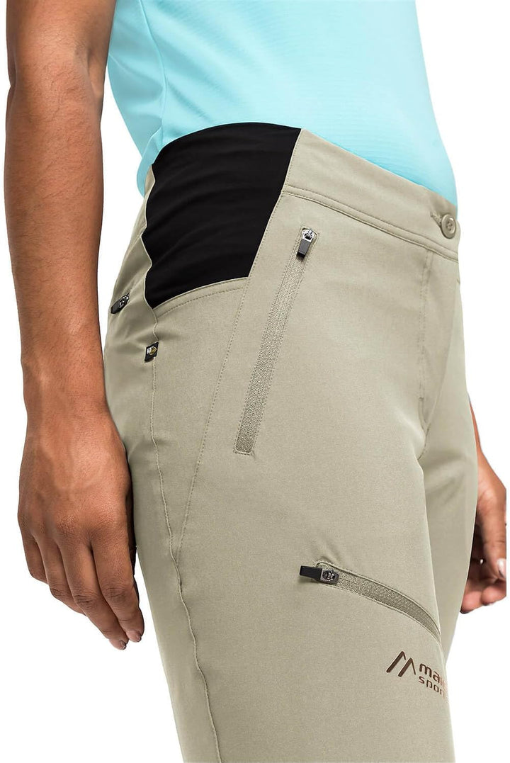 Maier Sports Damen Shorts Latit Capri Vario 40 Braun, 40 Braun