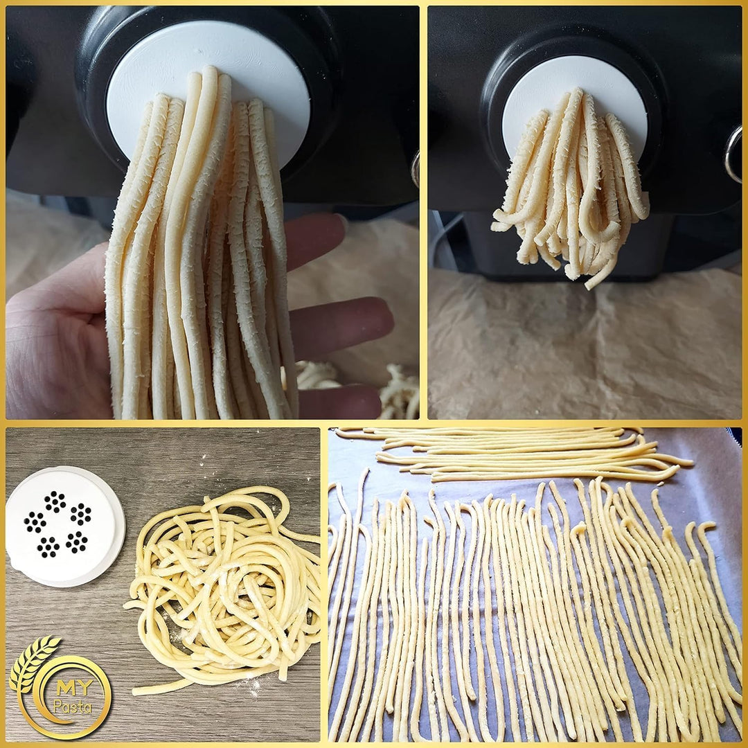 MY PASTA - Bigoli 4mm - Udon Zubehör für Pastamaker - Pasta Disc kompatibel mit Pasta Maker Avance -