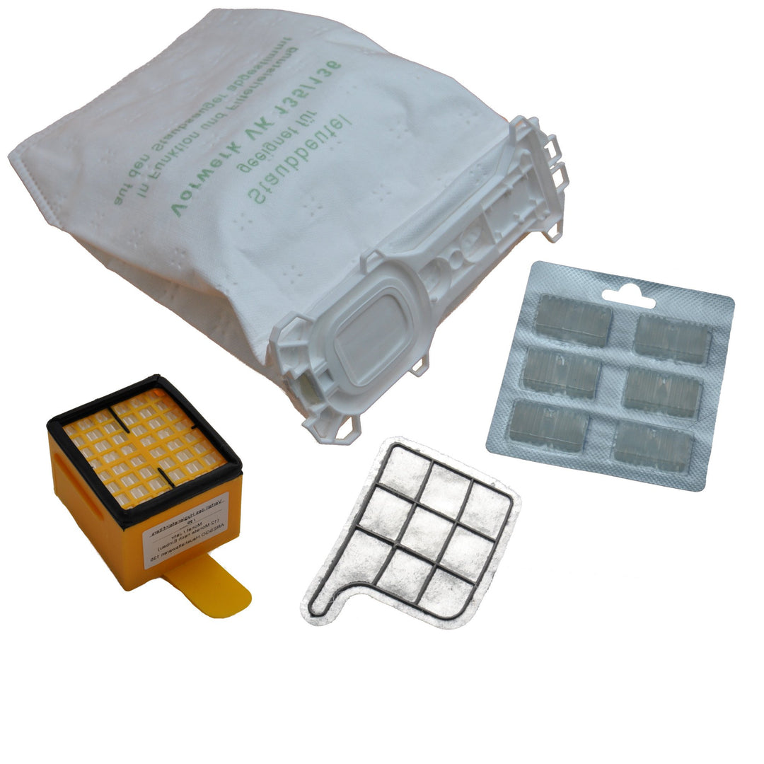 12 Staubsaugerbeutel 5 lagig Premium Microvlies Allergiker geeignet 1 Hygienefilter 1 Motorschutzfil