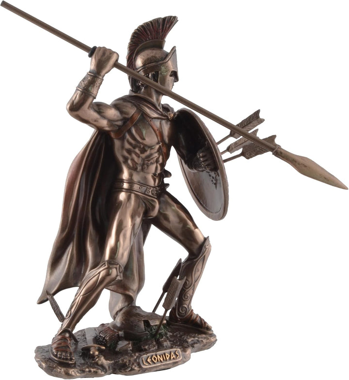 VOGLER Joh. Vogler GmbH Leonidas, König von Sparta, mit Speer und Schild, bronziert
