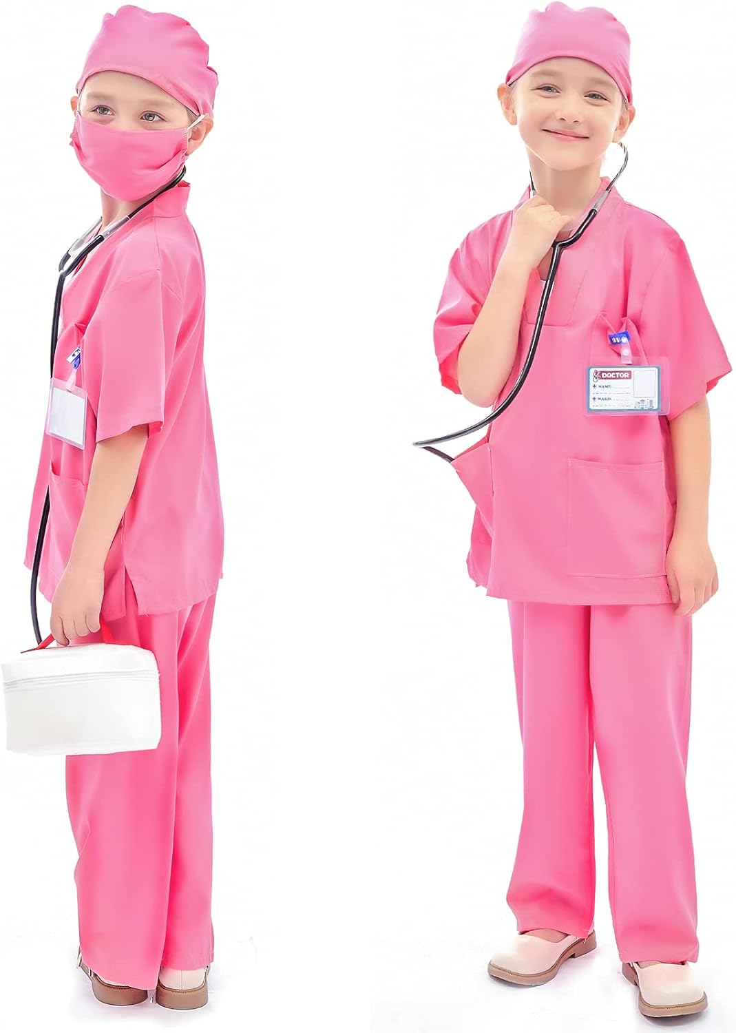 Arztkoffer Kinder Kostüm Arzt Kinder Arztkittel Kinder Verkleidungskiste mit Doktor Rollenspiel Zube