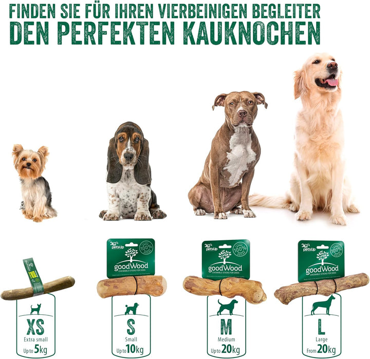 Pet's Up Products Ltd GoodWood Chewable Sticks für Hunde gross