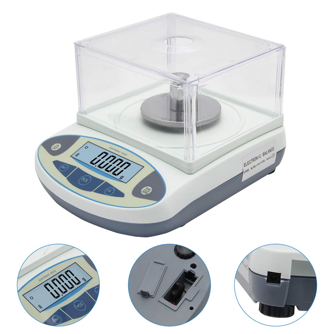Bonvoisin 100gx0,001g Elektronische Analysenwaage Hochpräzises Laborwaage 1 mg Präzisionswaage mit W
