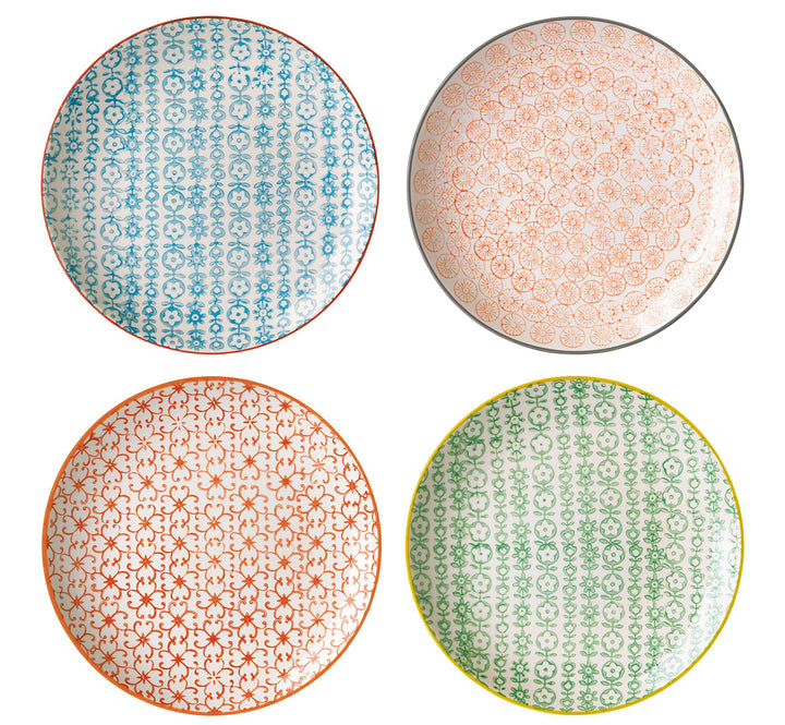 Bloomingville Teller Carla Express Retro Dessertteller Vintage Frühstücksteller Kuchenteller ø 20 cm