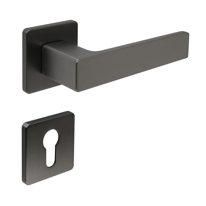 FELGNER Drückergarnitur Bormio für Profilzylinder | hochwertige moderne Türblende Türklinken Türdrüc