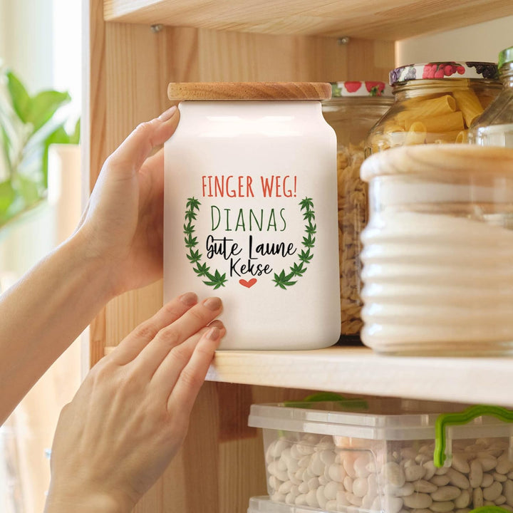 Print Royal Keksdose personalisiert für Gute Laune Kekse - Vorratsdose personalisiert mit Name - Ker