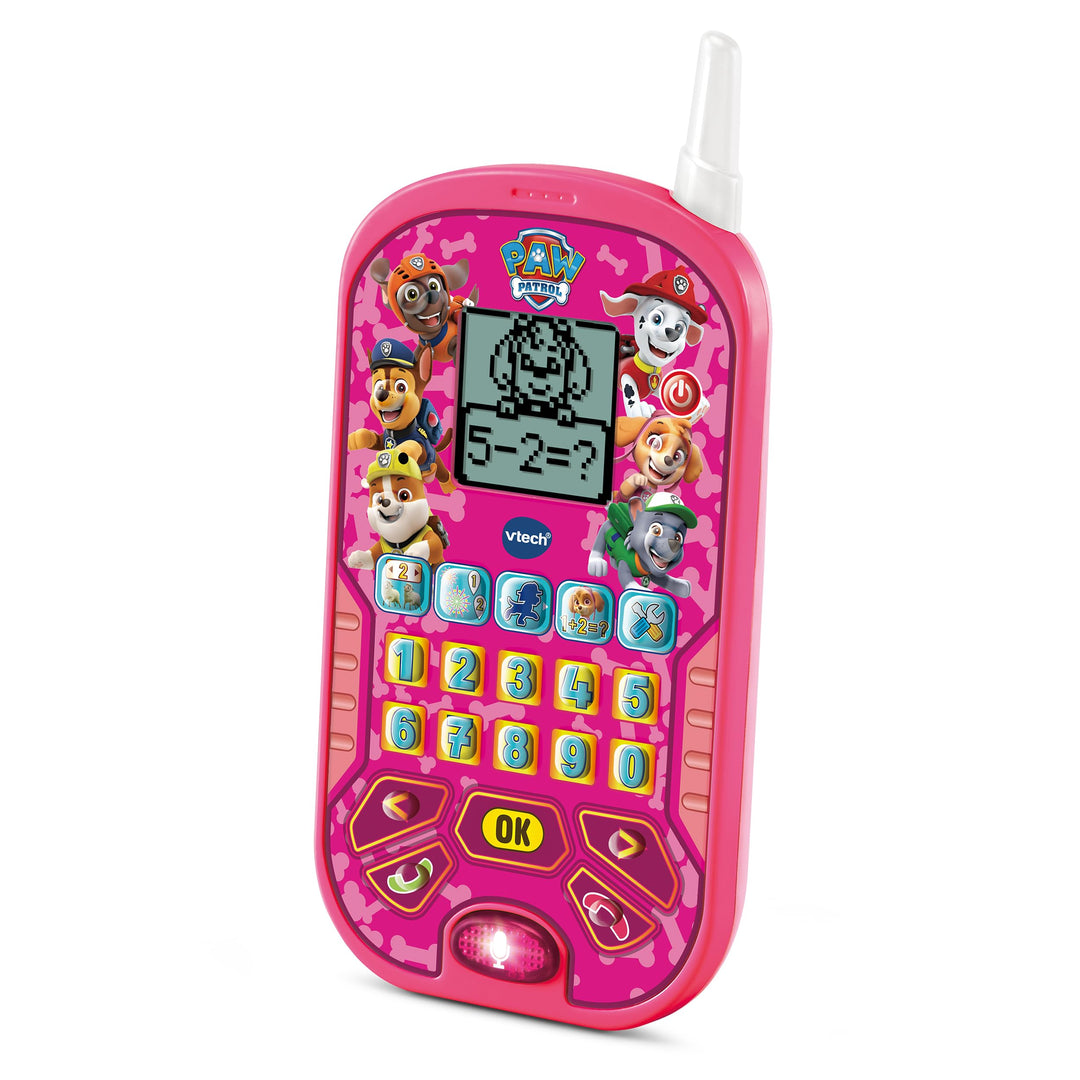 VTech PAW Patrol - Skye Lernhandy – Mit den Originalstimmen der Fellfreunde und spannenden Lernspiel