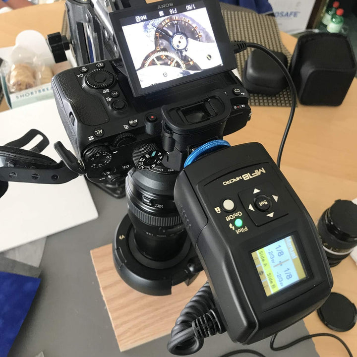 Nissin MF18 Ringblitz für Sony, Schwarz