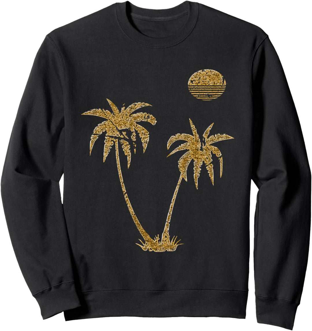 Fantastische goldene Palme Sweatshirt