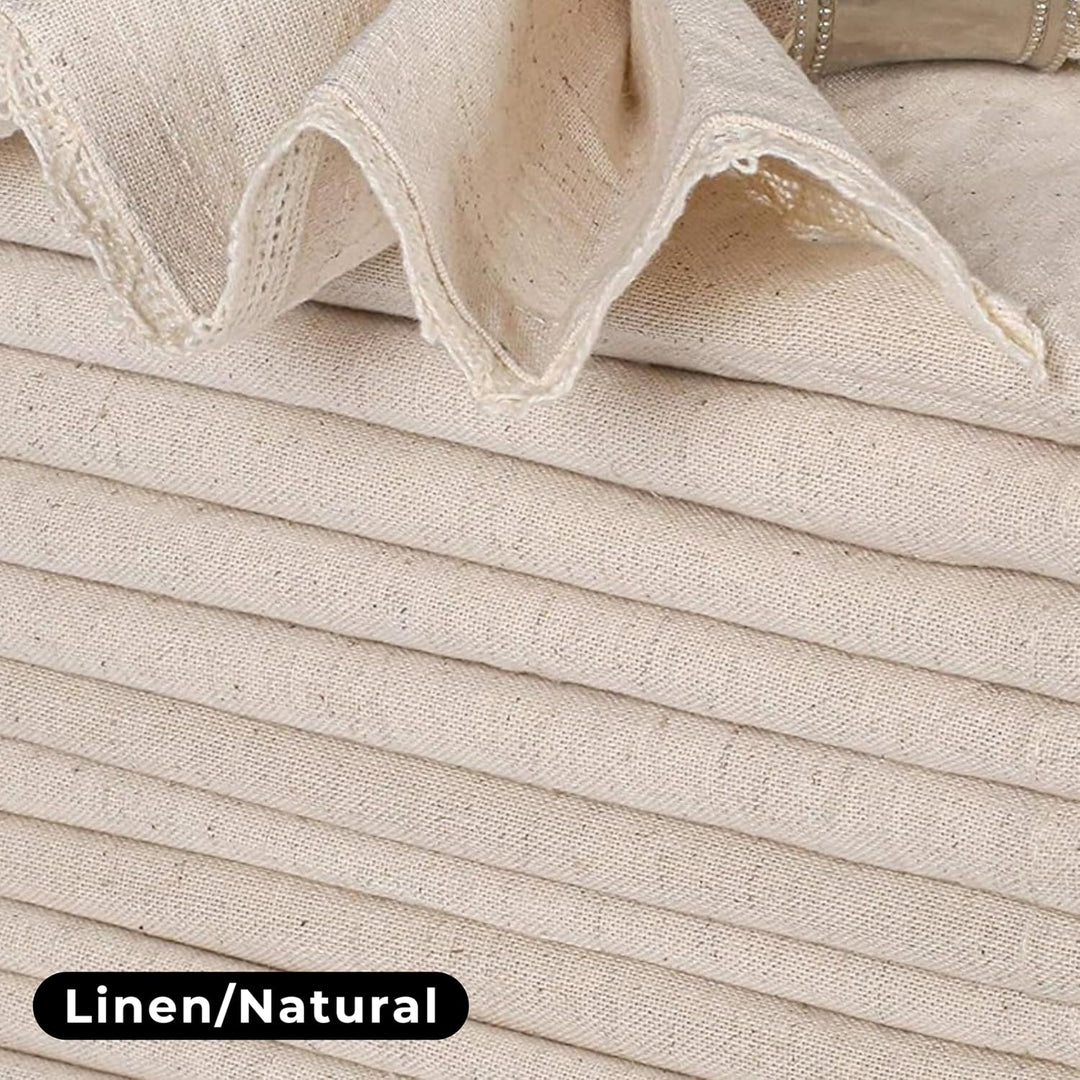Leinenservietten, Baumwolle, 45.7x45.7 cm, mit Spitze, Leinen, Hochzeitsservietten, Cocktail-Serviet
