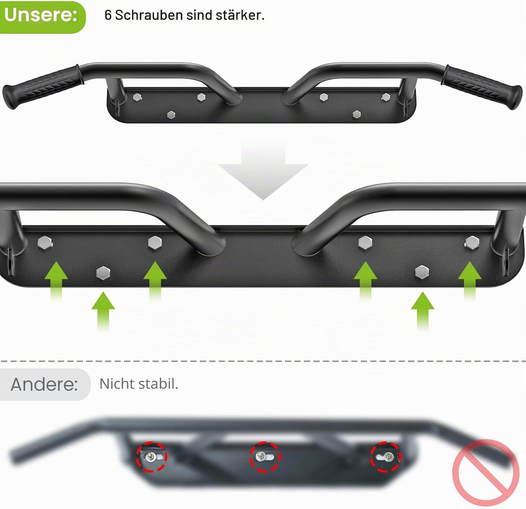 SELEWARE Klimzugststange Wand Klimmzugstange Wandmontage - Multifunktionale Pull Up Bar Türrahmen De