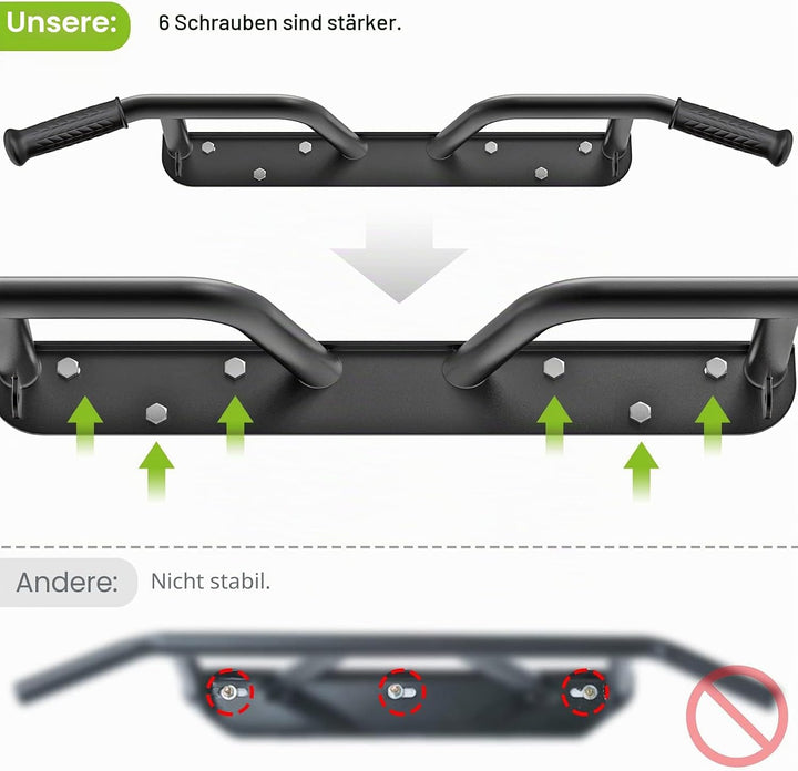 SELEWARE Klimzugststange Wand Klimmzugstange Wandmontage - Multifunktionale Pull Up Bar Türrahmen De