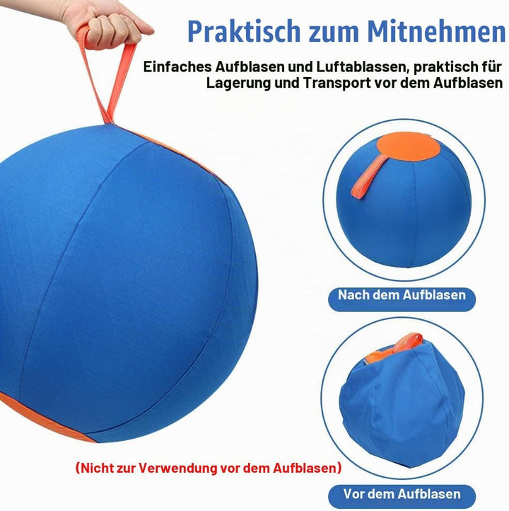 DONGKER Hüteball 18", 45cm Runde Herding Ball mit Ballabdeckung für Hund, Robuste Hundespielzeug mit