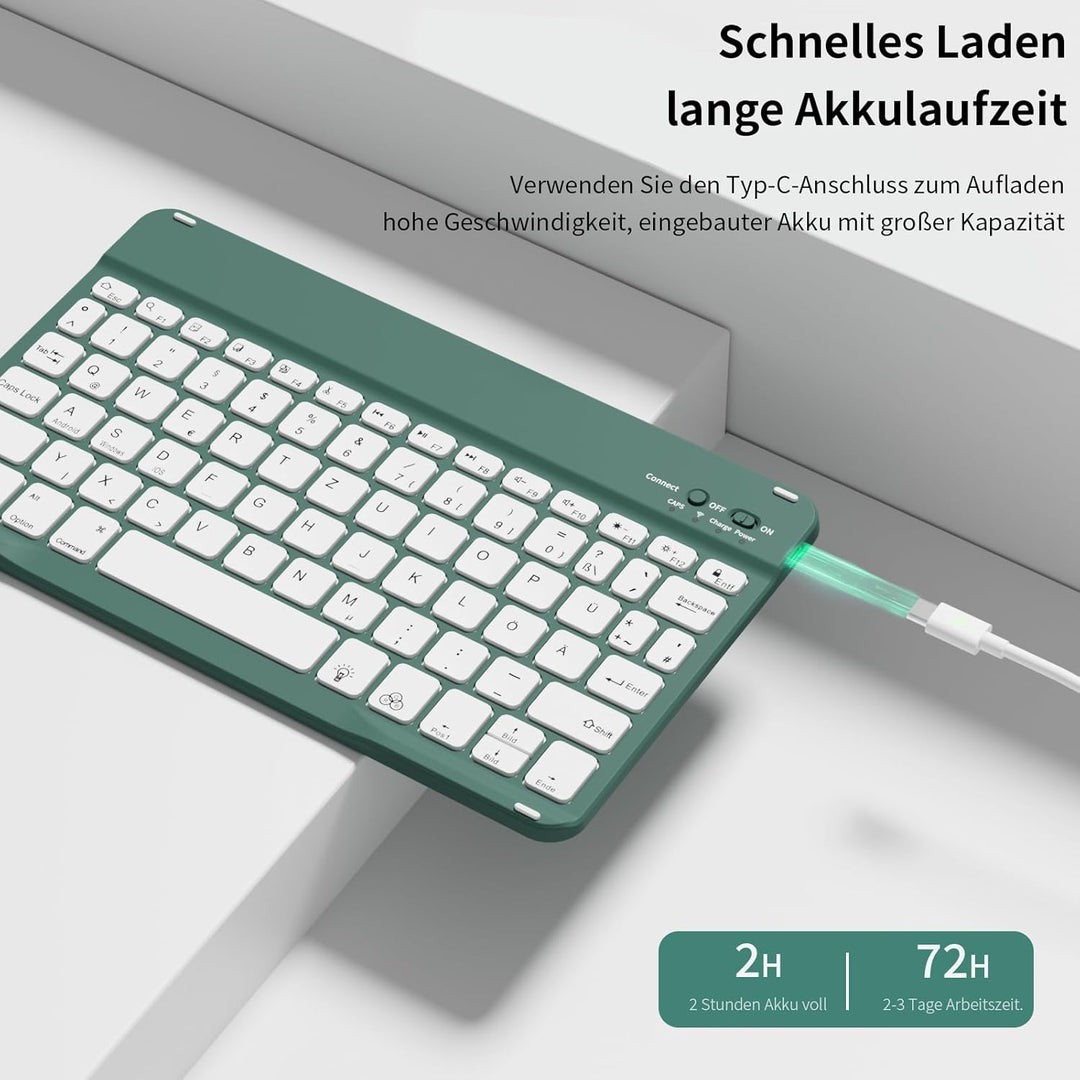 Tastatur Hülle für iPad Air 11 Zoll 2026/2025/2024, iPad Air 10.9 Zoll 2022/2020 5./4. Gen, Magnetis