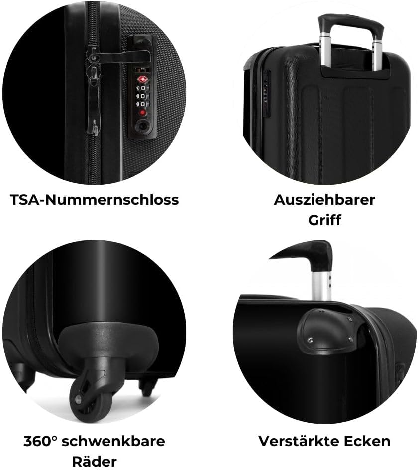 Handgepäck Koffer, Reisekoffer Mit Rollen, Hartschalenkoffer, Trolley, Suitcase, TSA Schloss, Graffi