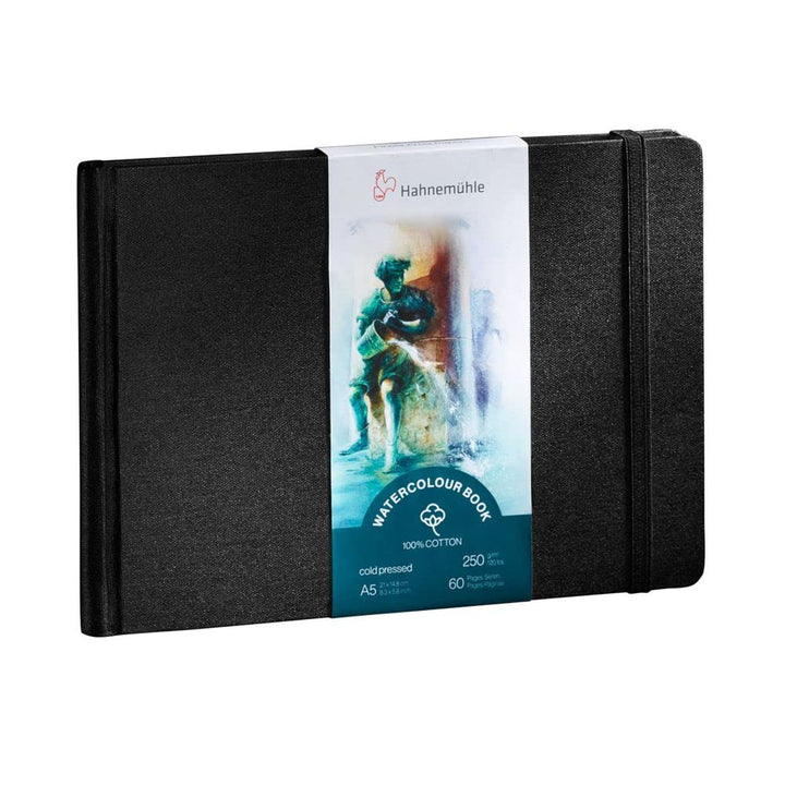 Hahnemühle Watercolour Book 100% Cotton, 250g/m², matt, oberflächengeleimt, 30 Blatt/60 Seiten, Aqua