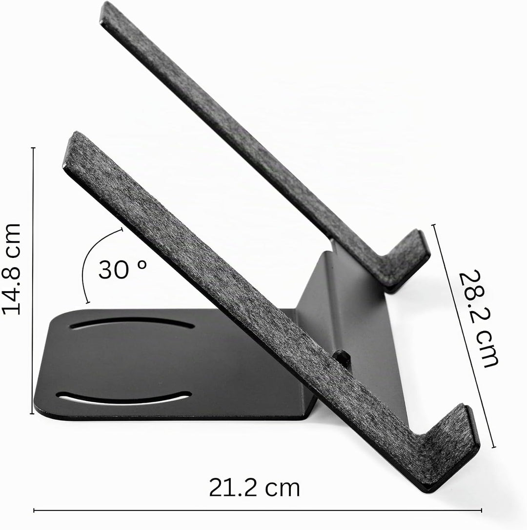 Laptop-Ständer mit einstellbarem Winkel für Desk Shelf Schiene | Modulares Zubehör Desk Shelves