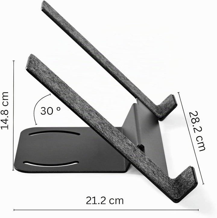 Laptop-Ständer mit einstellbarem Winkel für Desk Shelf Schiene | Modulares Zubehör Desk Shelves
