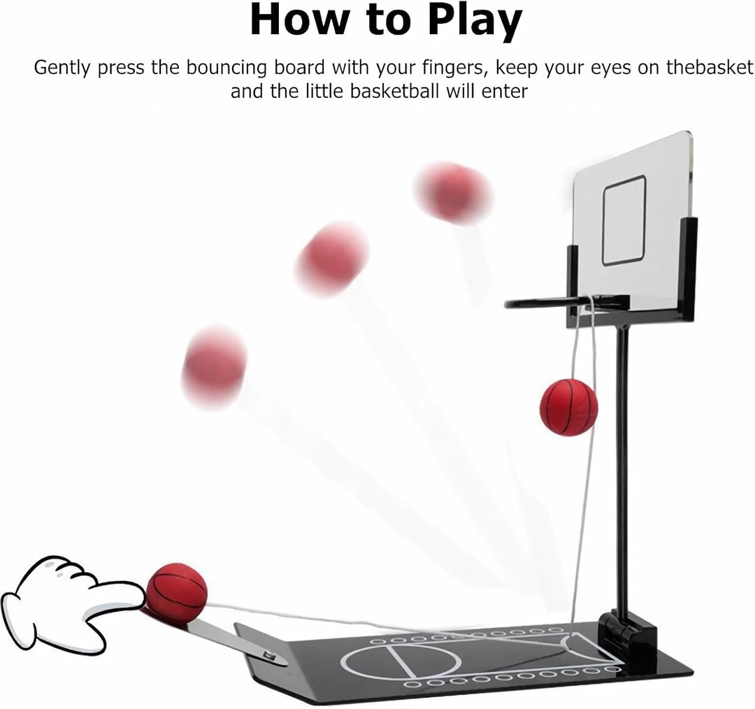 Mini Tisch Basketball, Tischbasketball aus Metall Schreibtisch Spielzeug Zusammenklappbarer Tischkor
