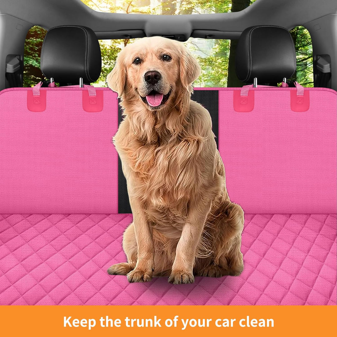 GXT Hunde-Rücksitzbezug für Auto, SUV und LKW mit Netzfenster, kratzfestes und wasserabweisendes Mat