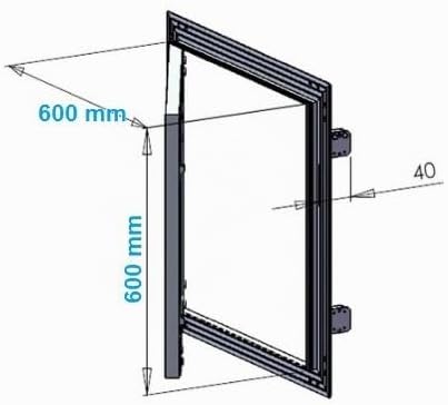 MKK Revisionsklappe GK-Einlage 600 x 600 mm Gipskarton 12,5 mm KRAL15 Revisionstür Revision Wartungs