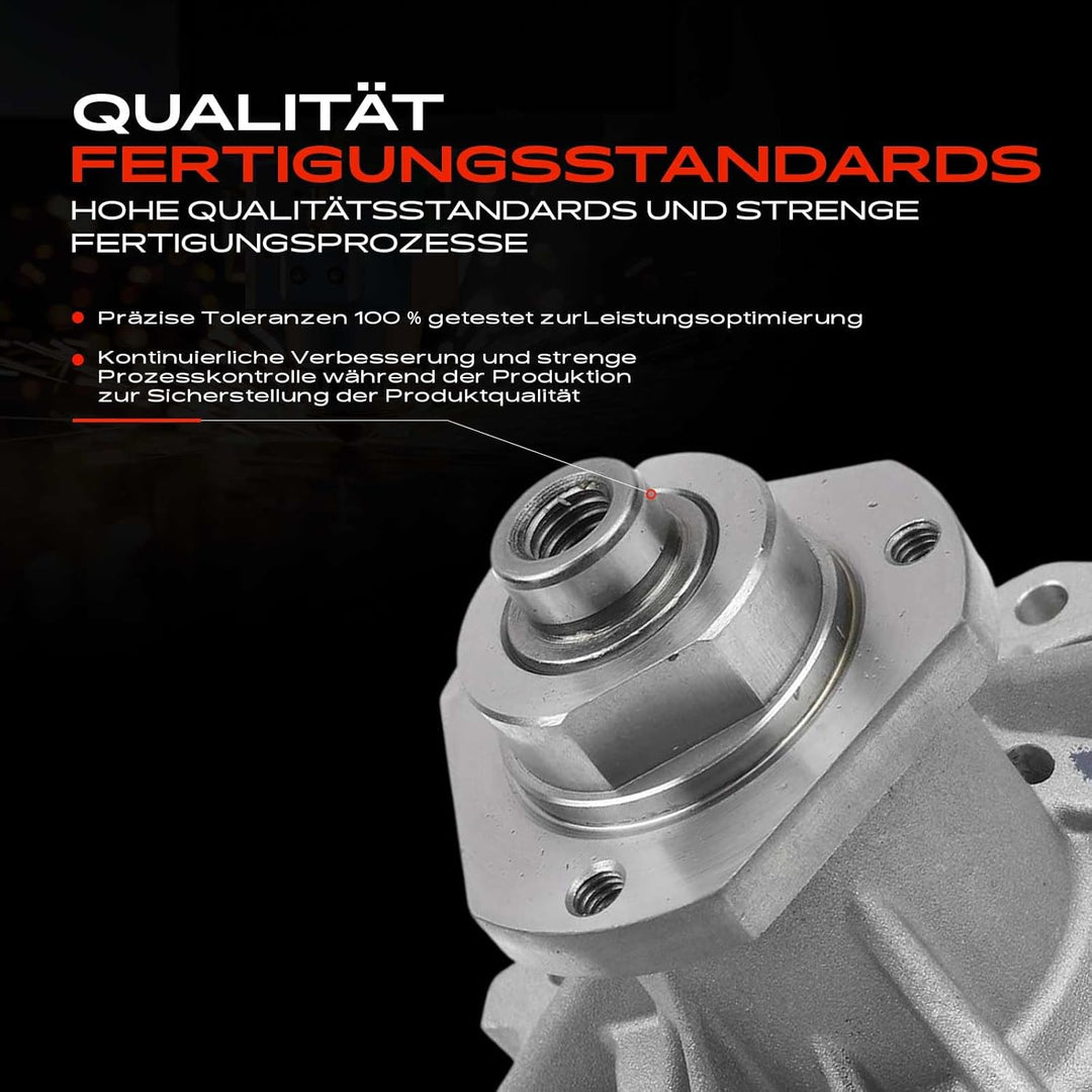 Frankberg Wasserpumpe Kompatibel mit XK8 Convertible X100 4.2L 2002-2006 Omega A 16 17 19 2.6L 3.0L