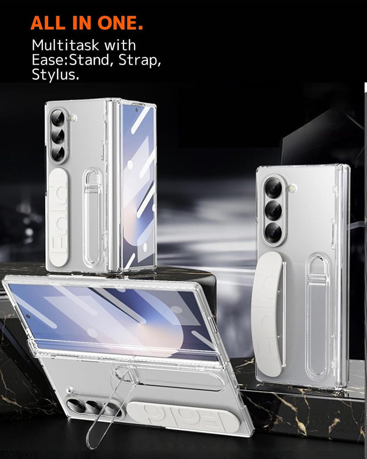 NINKI für Samsung Galaxy Z fold 7 Handyhülle mit Armband Ständer fold7 Schutzhülle mit Stift fold7 h