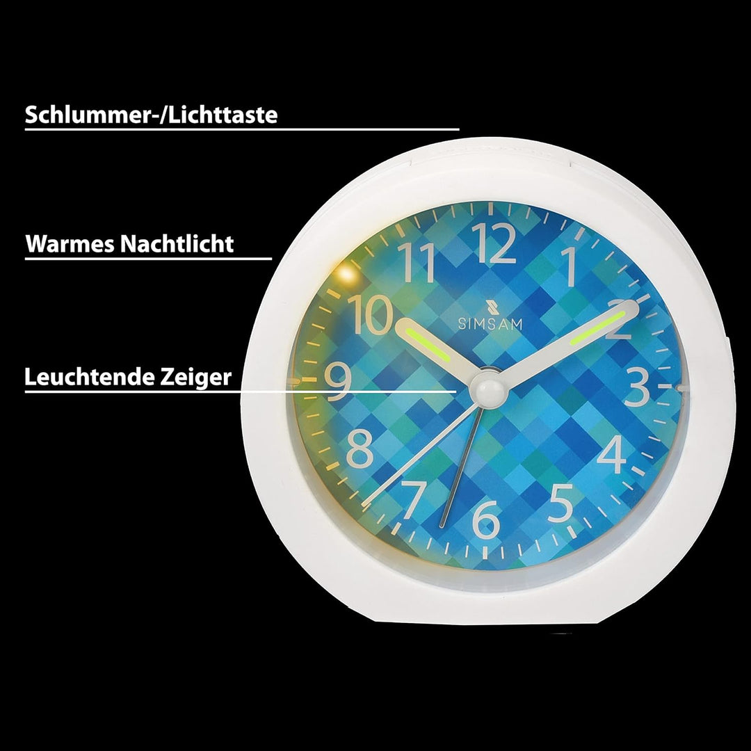 SIMSAM Wecker Kinder Mädchen, Wecker Kinder Jungen, Kinderwecker Mädchen, Kinderwecker Jungen, Kinde