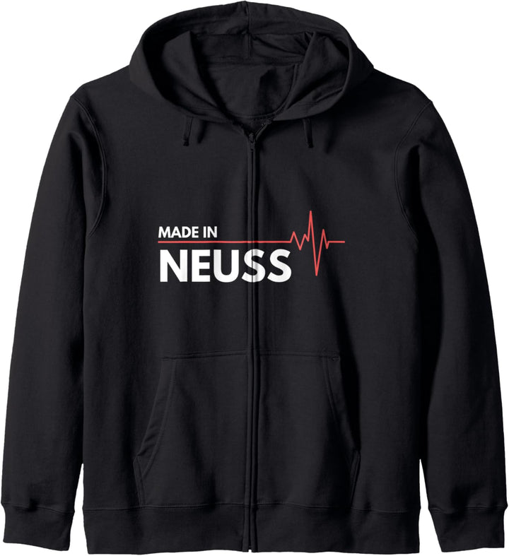 Born in Neuss Germany Geburtsort Kapuzenjacke