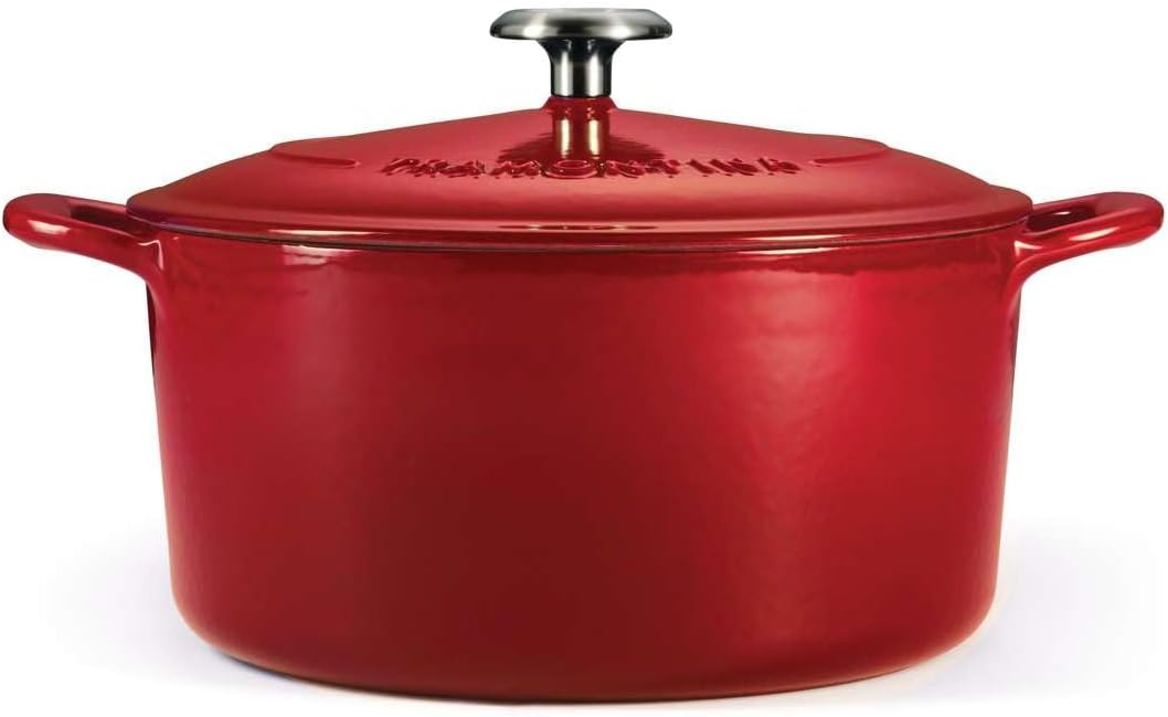 Tramontina Bestow Bräter Gusseisen 6,2L Ø 28 cm, Emailliert, Induktion, Backofengeeignet bis 230°C,