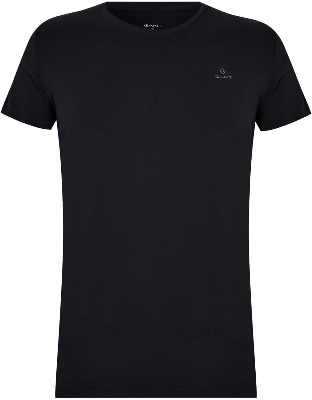 GANT Herren T-Shirt MIT Rundhalsausschnitt 2ER Pack Einheitsgrösse Black / White, Einheitsgrösse Bla