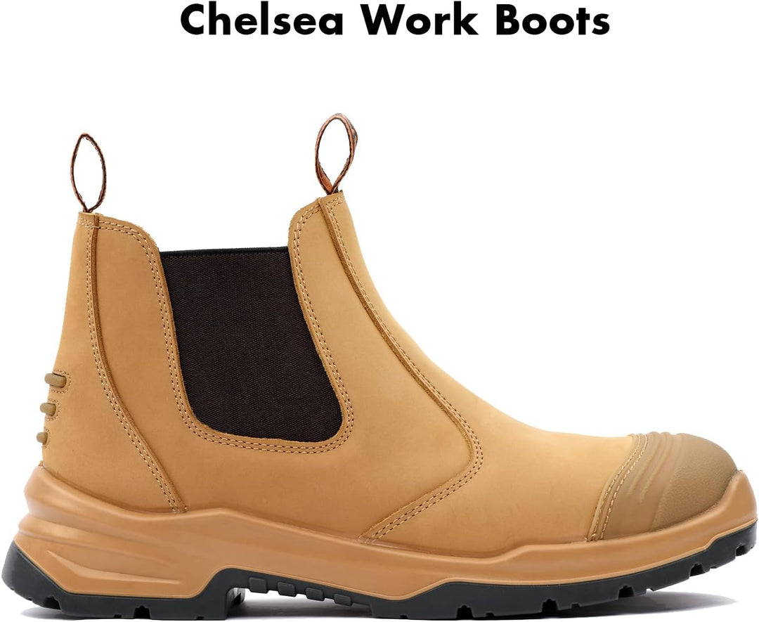 KAM-LITE Arbeitsschuhe Herren Sicherheitsschuhe rutschfeste Stahlkappe wasserdichte Atmungsaktive Ar