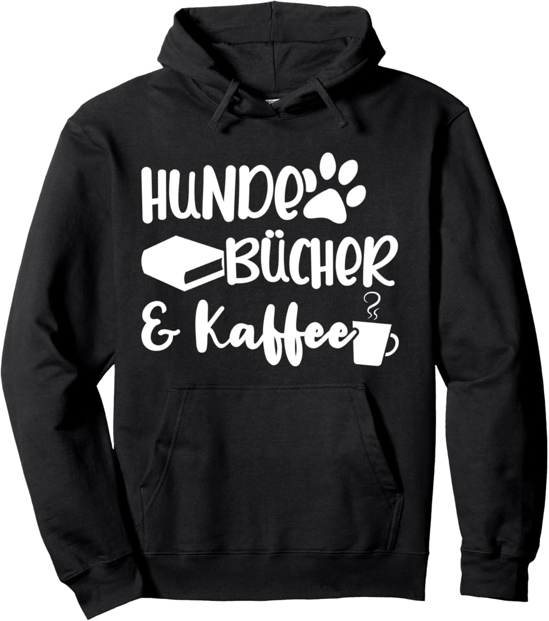 Bücher Hunde Bücherwurm Pullover Hoodie