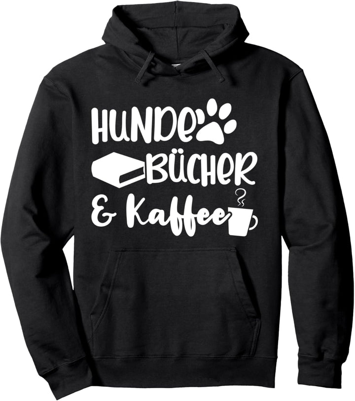 Bücher Hunde Bücherwurm Pullover Hoodie