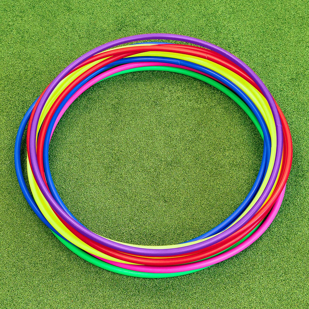 METIS Hula-Hoop-Reifen – Fitness &amp; Tanz | Kinder, Schlue, Turnen | 6er oder 12er Bündel – Multifarbi
