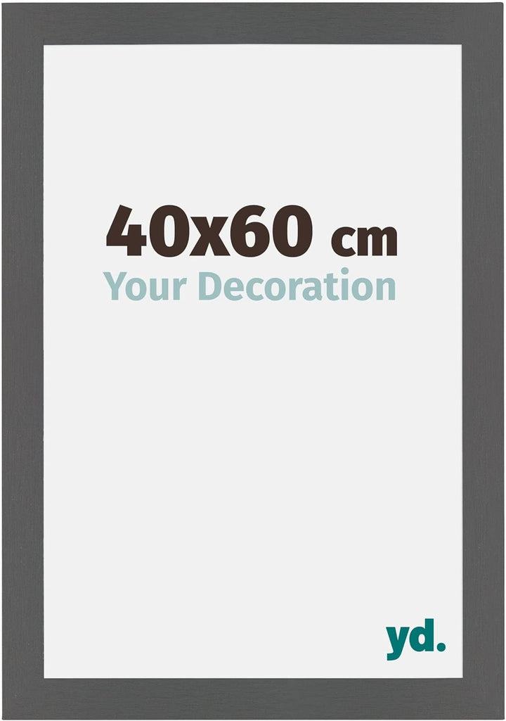 yd. Your Decoration - Bilderrahmen 40x60 cm - Bilderrahmen aus MDF mit Acrylglas - Antireflex - Ausg