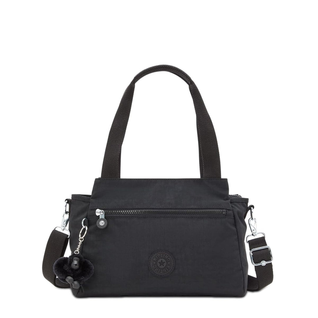 Kipling Unisex Elysia Medium shoulderbag (with Removable shoulderstrap), Black Noir, Black Noir
