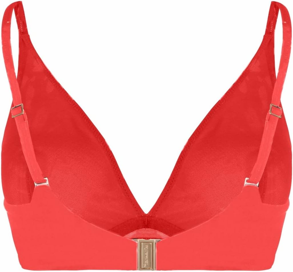 Tamaris Damen ANAPA AOP Bikini Top 36 / A Deep Sea Coral, 36 / A Deep Sea Coral