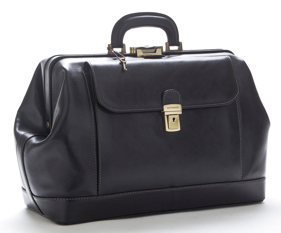 DD Firenze D&D - Arzttasche Classic - Made in Italy Nero, Nero