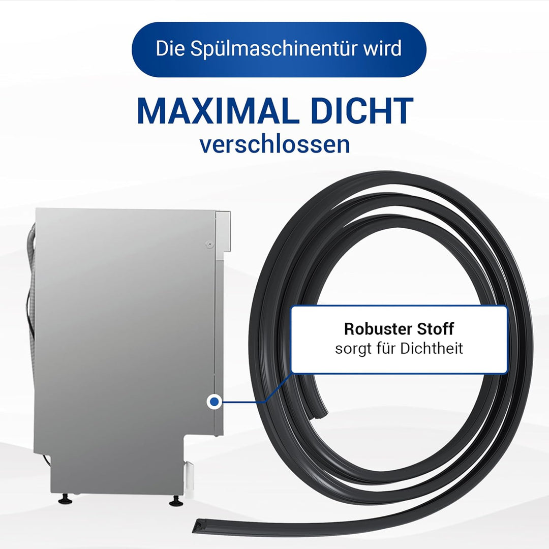 VIOKS Türdichtung 3-Seitig Ersatz für AEG Electrоlux 117126544/8 1171265448 Gummidichtung 1730 mm Tü