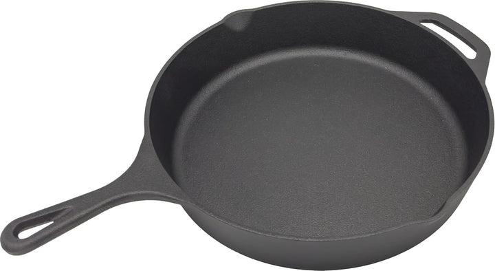 Homira Gusseisenpfanne 30 cm Ø – voreingebrannt & sofort einsatzbereit, Induktion geeignet, ofenfest