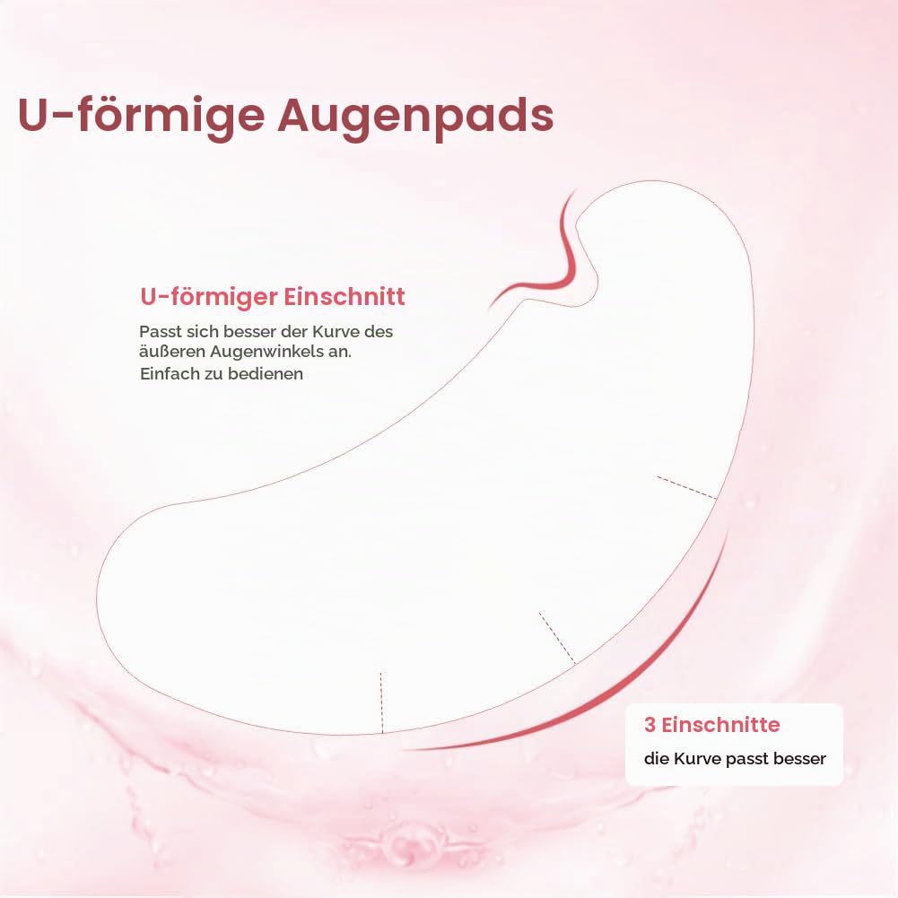 100 Paare Augenpads Wimpernpads für Wimpernverlängerung Wimpernlifting Wimpern Färben Wimpern Augen