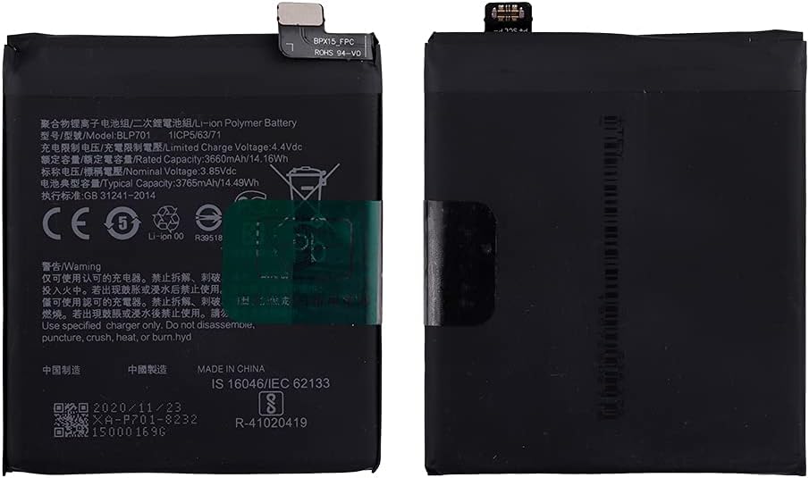 SwarKing Ersatz Akku BLP701 Kompatibel mit Oppo Reno PCAM00 PCAT00 CPH1917 with Toolkit