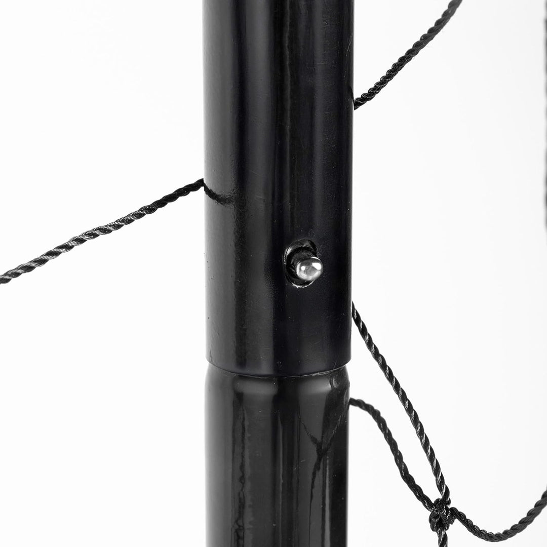 AKTIVE 54307 Fussballtor aus Stahl, Gestell abnehmbar, einfach zu montieren, 300 x 90 x 160 cm, mit