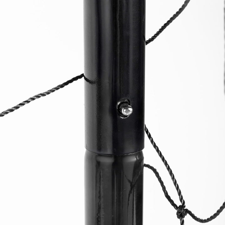AKTIVE 54307 Fussballtor aus Stahl, Gestell abnehmbar, einfach zu montieren, 300 x 90 x 160 cm, mit