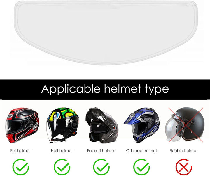 Pinlock Visier, Motorrad Helm Antibeschlag Folie, Pinlock, Motorradhelm-Visier, Universal-Visierschu